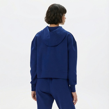  Nautica Kadın Mavi Relaxed Fit Kapüşonlu Hoodie