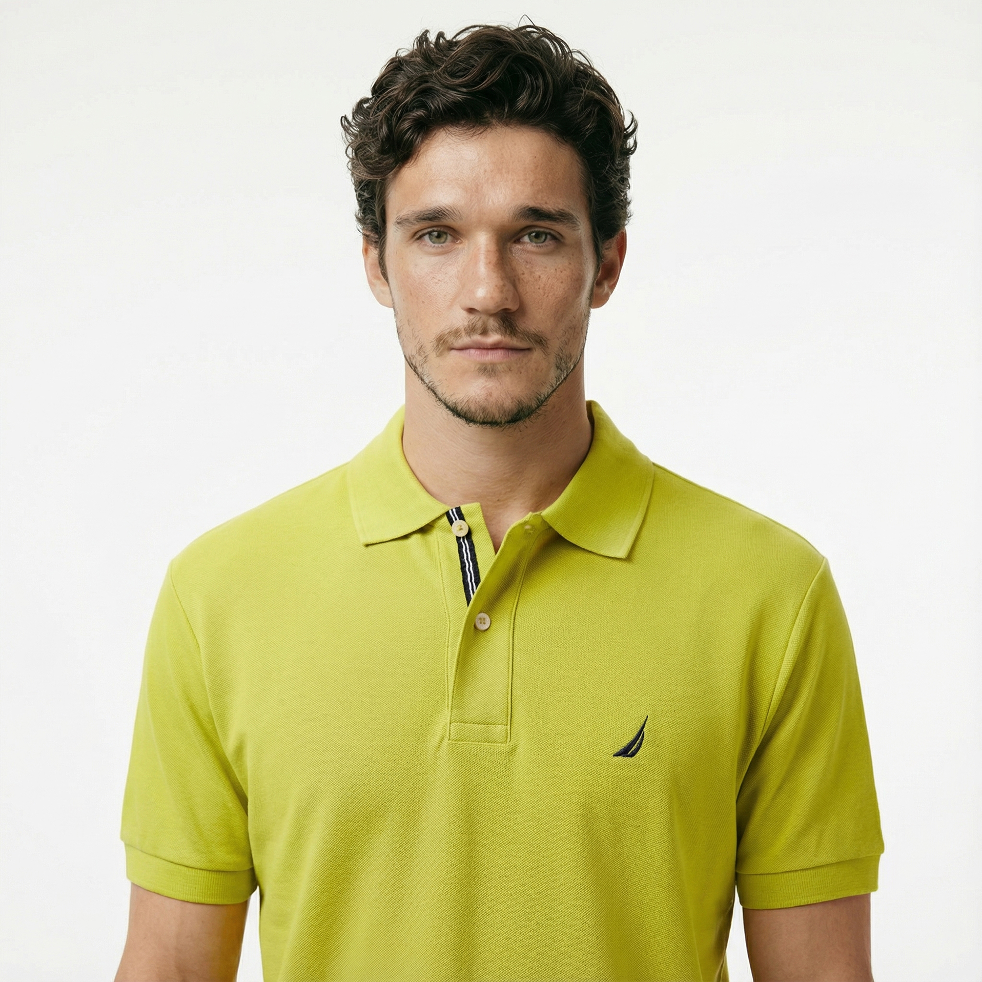  Nautica Erkek Yeşil Classic Fit Kısa Kollu Polo Yaka T-Shirt