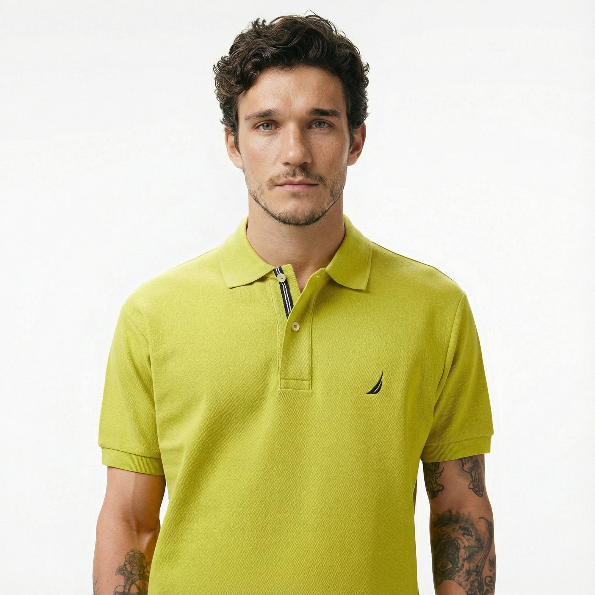  Nautica Erkek Yeşil Classic Fit Kısa Kollu Polo Yaka T-Shirt