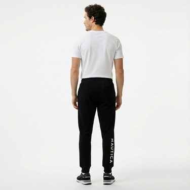  Nautica Erkek Siyah Standart Fit Eşofman Altı