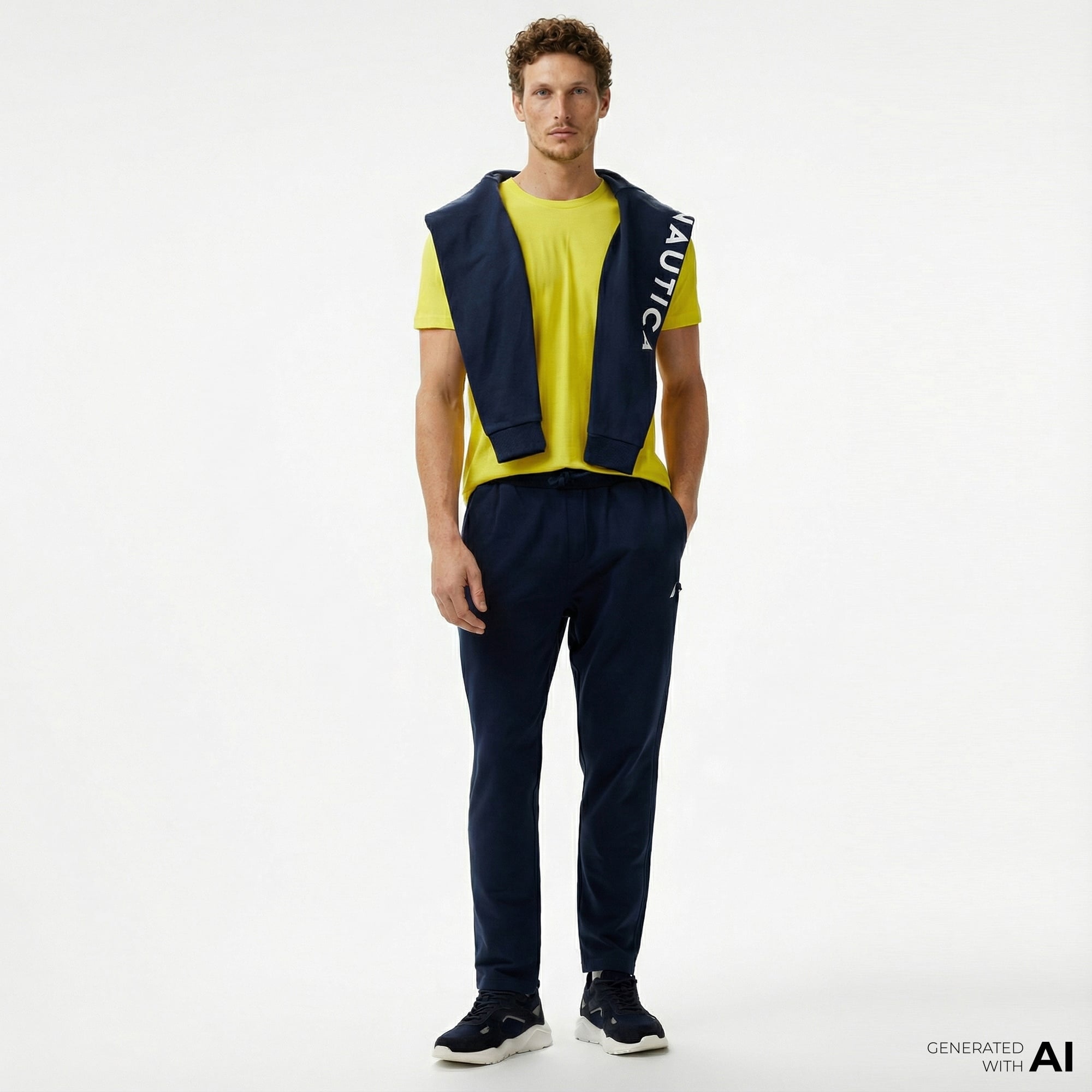 Nautica Erkek Lacivert Standart Fit Eşofman Altı