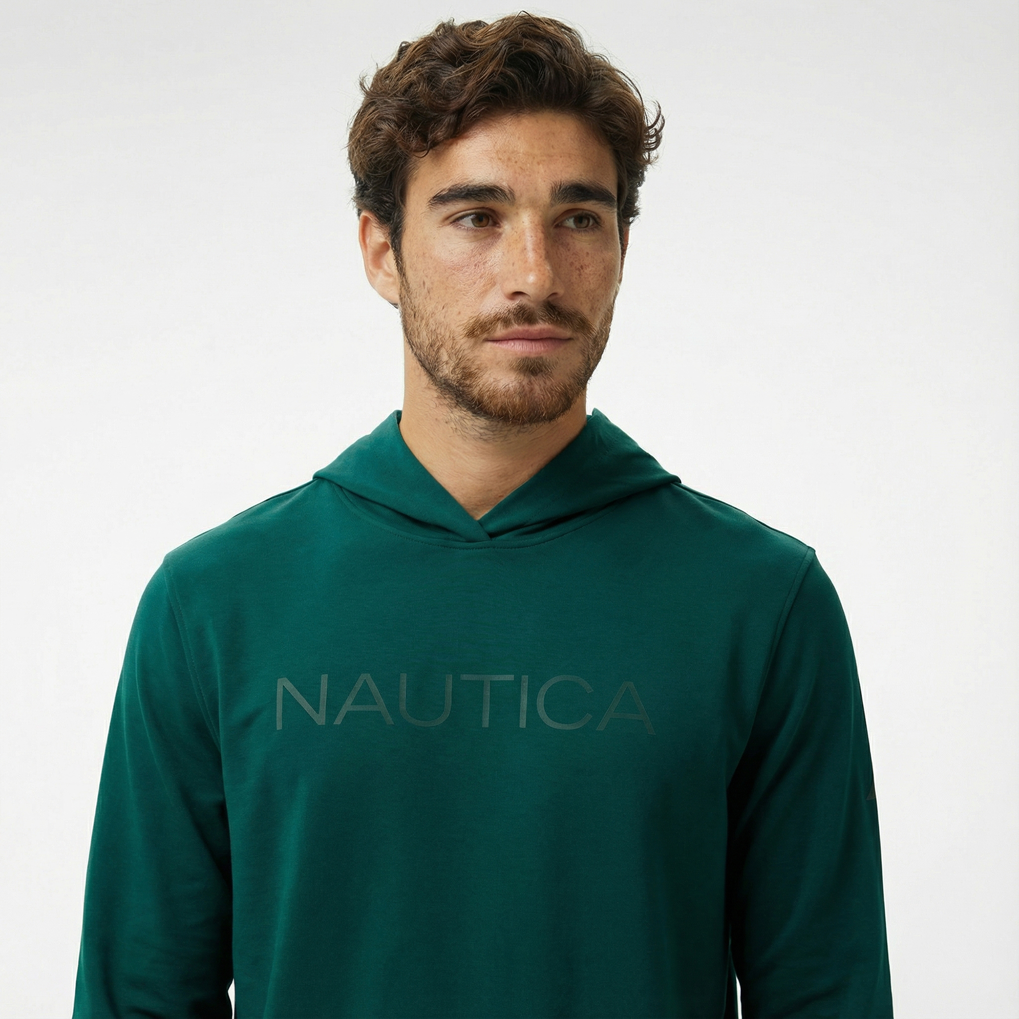  Nautica Erkek Yeşil Standart Fit Sweatshirt