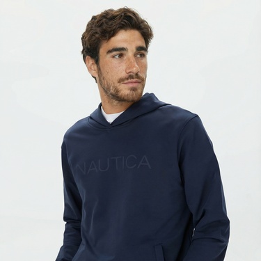  Nautica Erkek Lacivert Standart Fit Sweatshirt