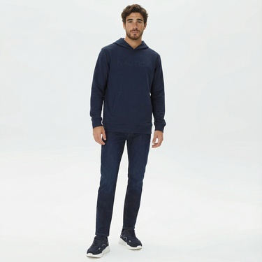  Nautica Erkek Lacivert Standart Fit Sweatshirt