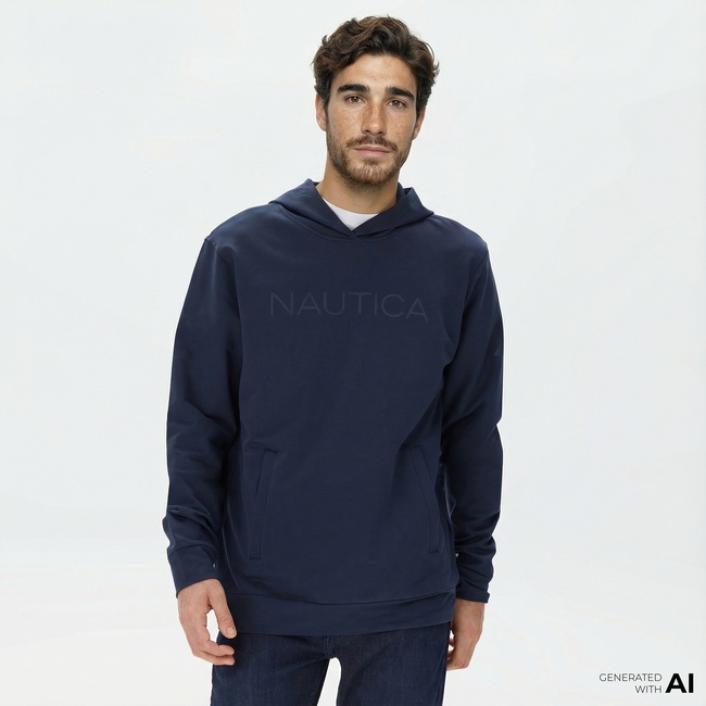 Nautica Erkek Lacivert Standart Fit Sweatshirt