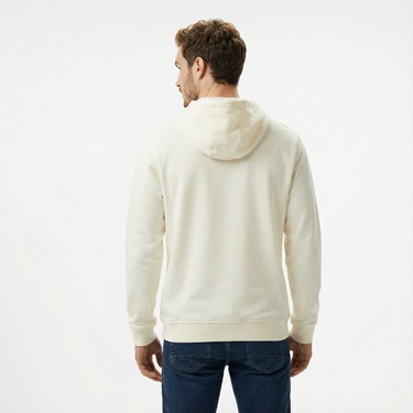  Nautica Erkek Krem Rengi Standart Fit Sweatshirt