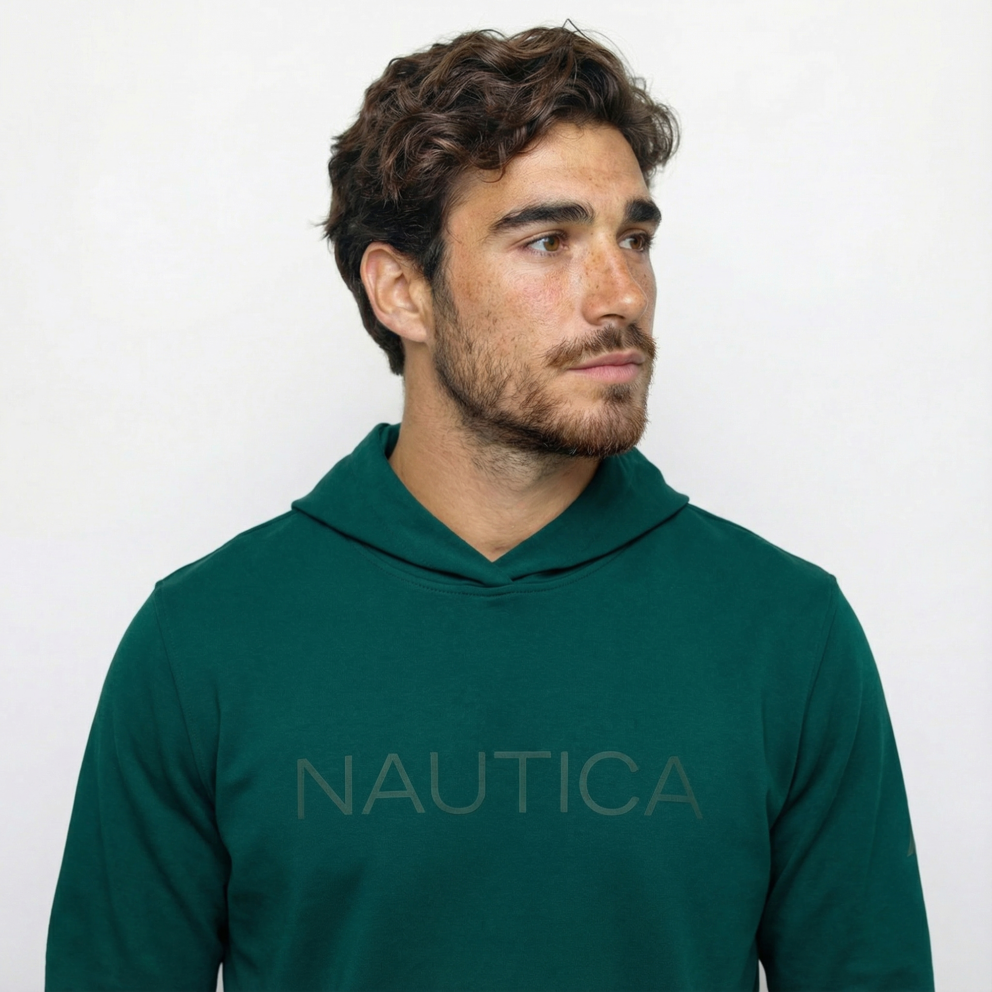  Nautica Erkek Yeşil Standart Fit Sweatshirt