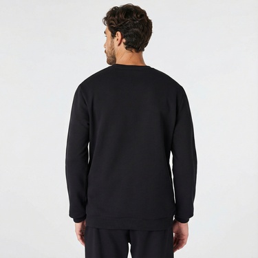  Nautica Erkek Siyah Standart Fit Sweatshirt