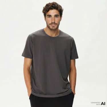  Nautica Erkek Gri Standart Fit T-Shirt
