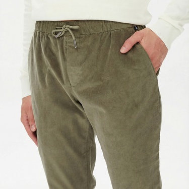  Nautica Erkek Yeşil Kadife Pantolon