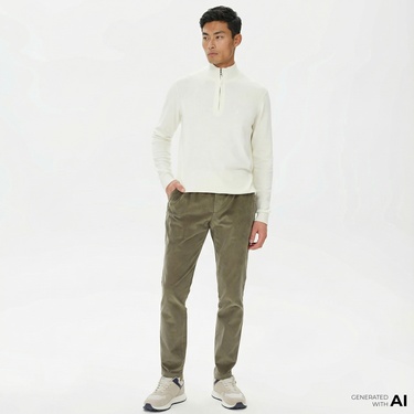  Nautica Erkek Yeşil Kadife Pantolon