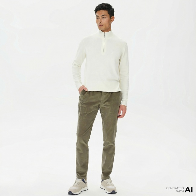  Nautica Erkek Yeşil Kadife Pantolon