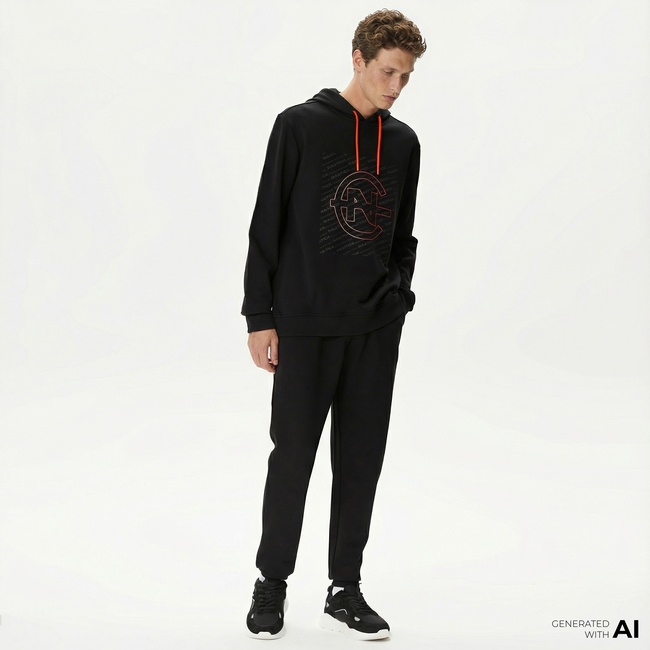  Nautica Erkek Siyah Standart Fit Eşofman Altı