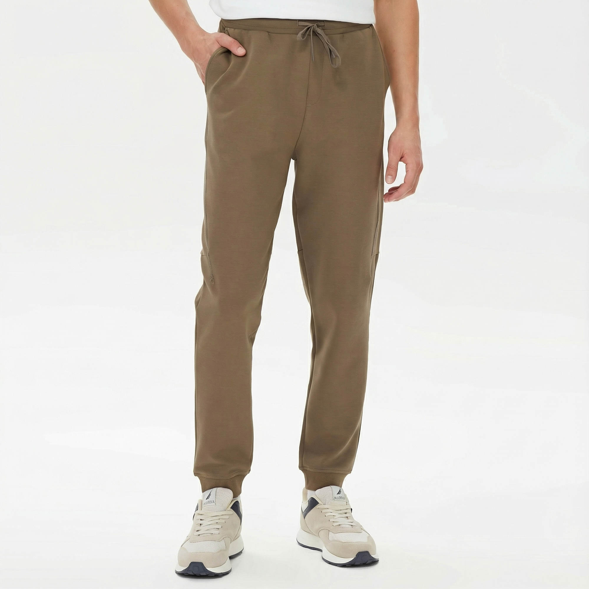  Nautica Erkek Kahverengi Standart Fit Eşofman Altı