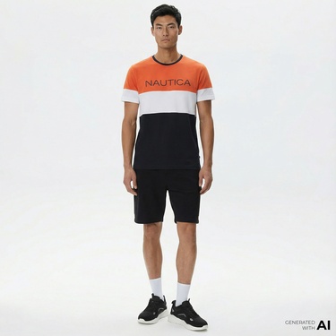  Nautica Erkek Siyah Standart Fit Şort