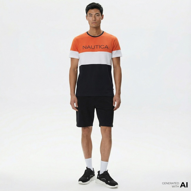  Nautica Erkek Siyah Standart Fit Şort