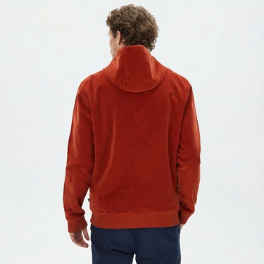  Nautica Erkek Turuncu Standart Fit Kapüşonlu Sweatshirt