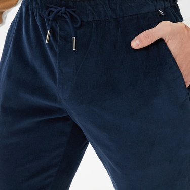  Nautica Erkek Lacivert Kadife Pantolon