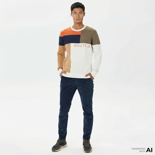  Nautica Erkek Lacivert Kadife Pantolon