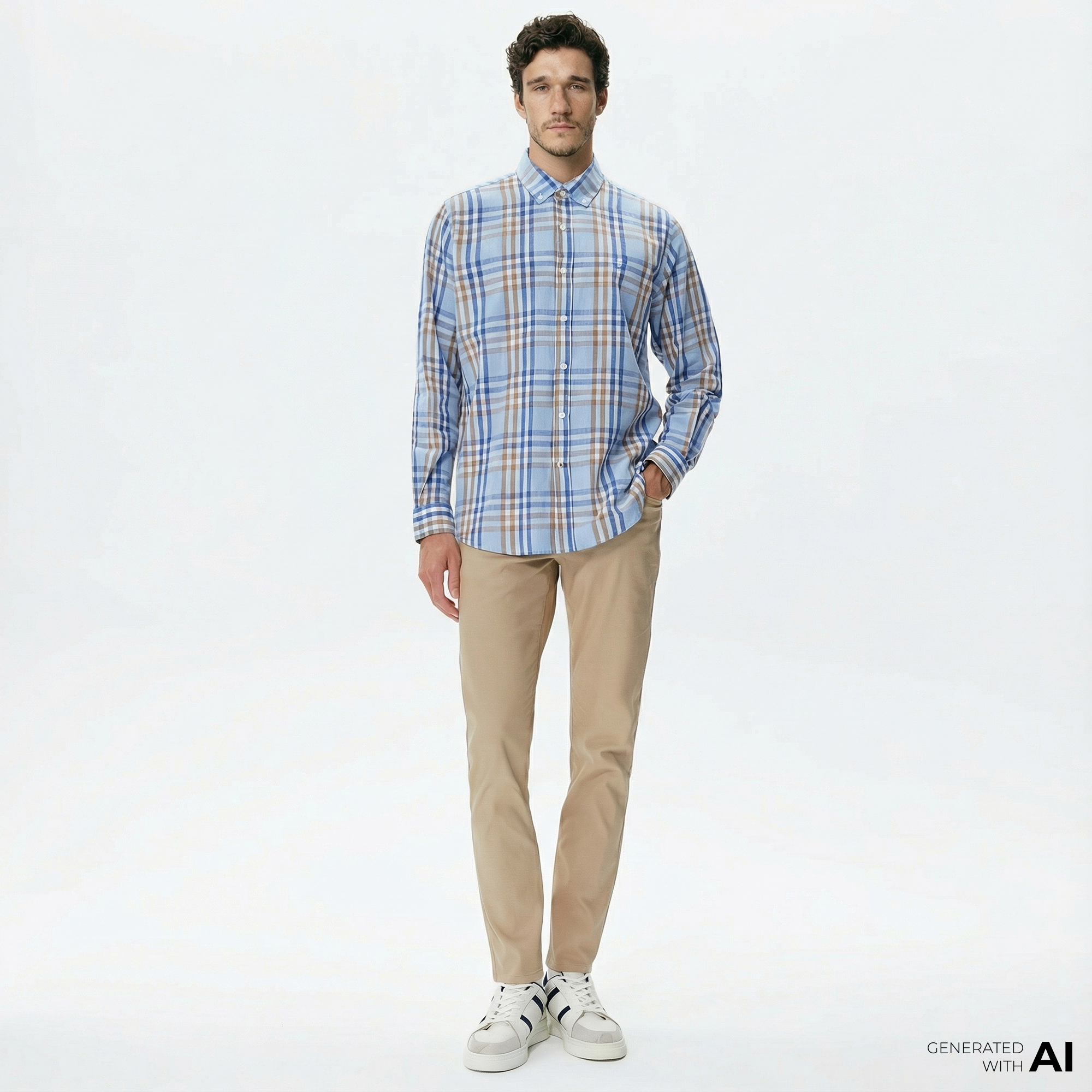  Nautica Erkek Bej Slim Fit Pantolon