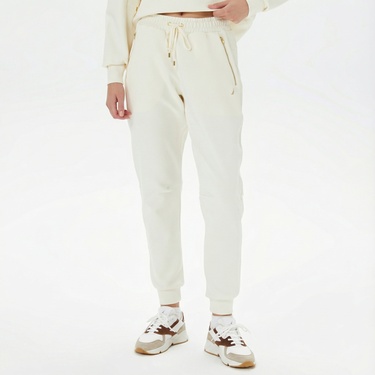  Nautica Kadın Kırık Beyaz Relaxed Fit Eşofman Altı