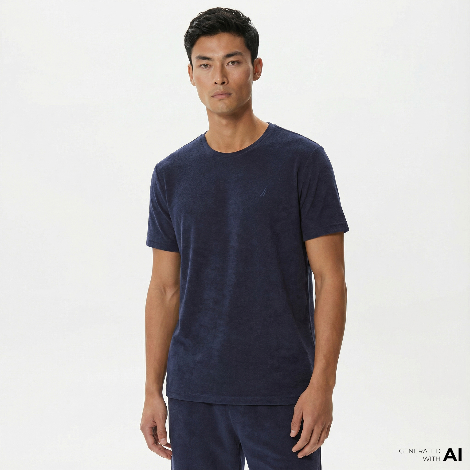  Nautica Erkek Lacivert Standart Fit T-Shirt
