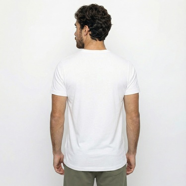  Nautica Erkek Beyaz T-Shirt
