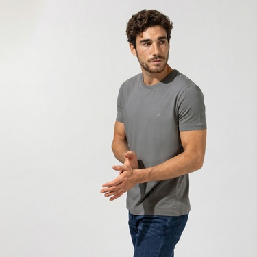  Nautica Erkek Gri T-Shirt