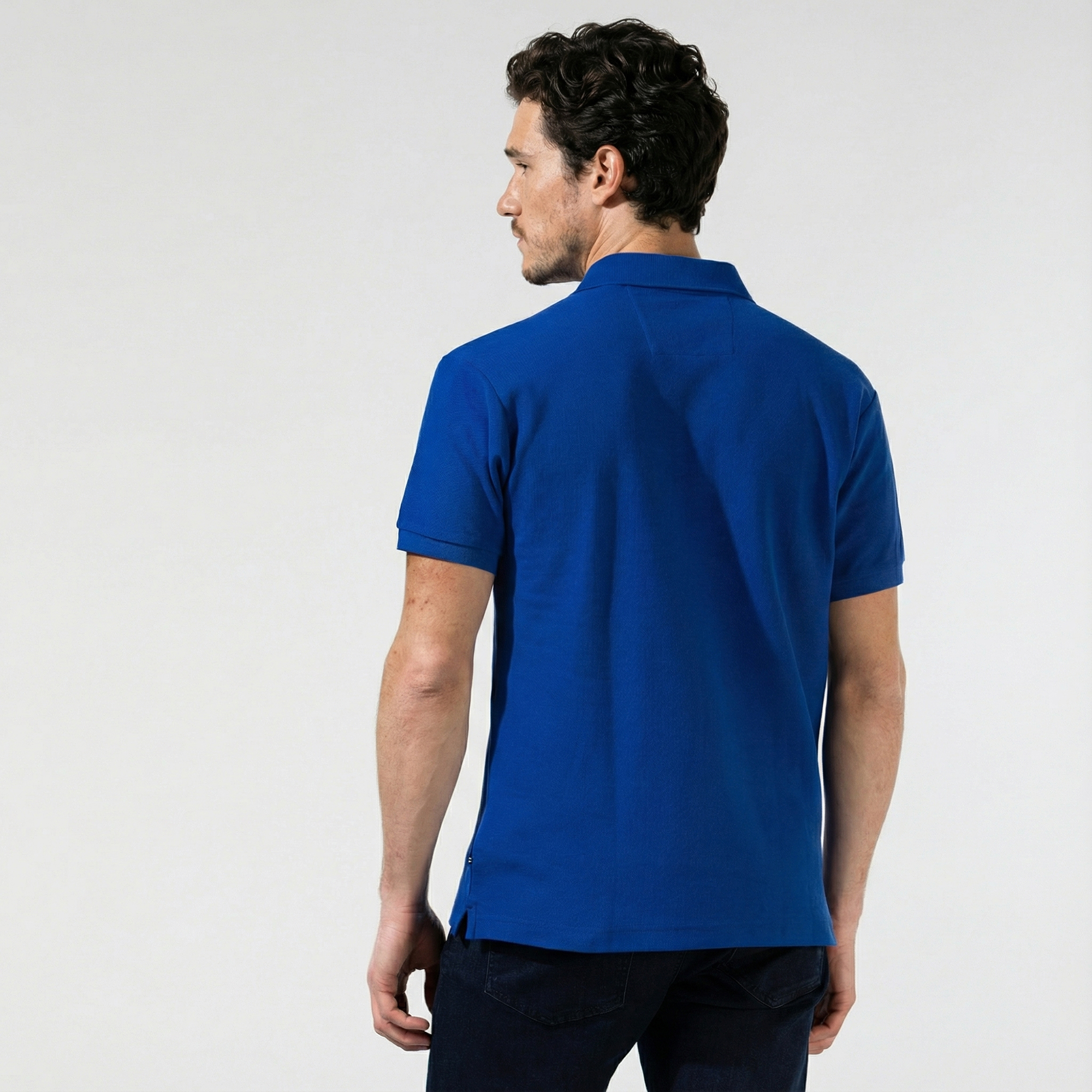  Nautica Erkek Classic Fit Mavi Kısa Kollu Polo Yaka T-Shirt