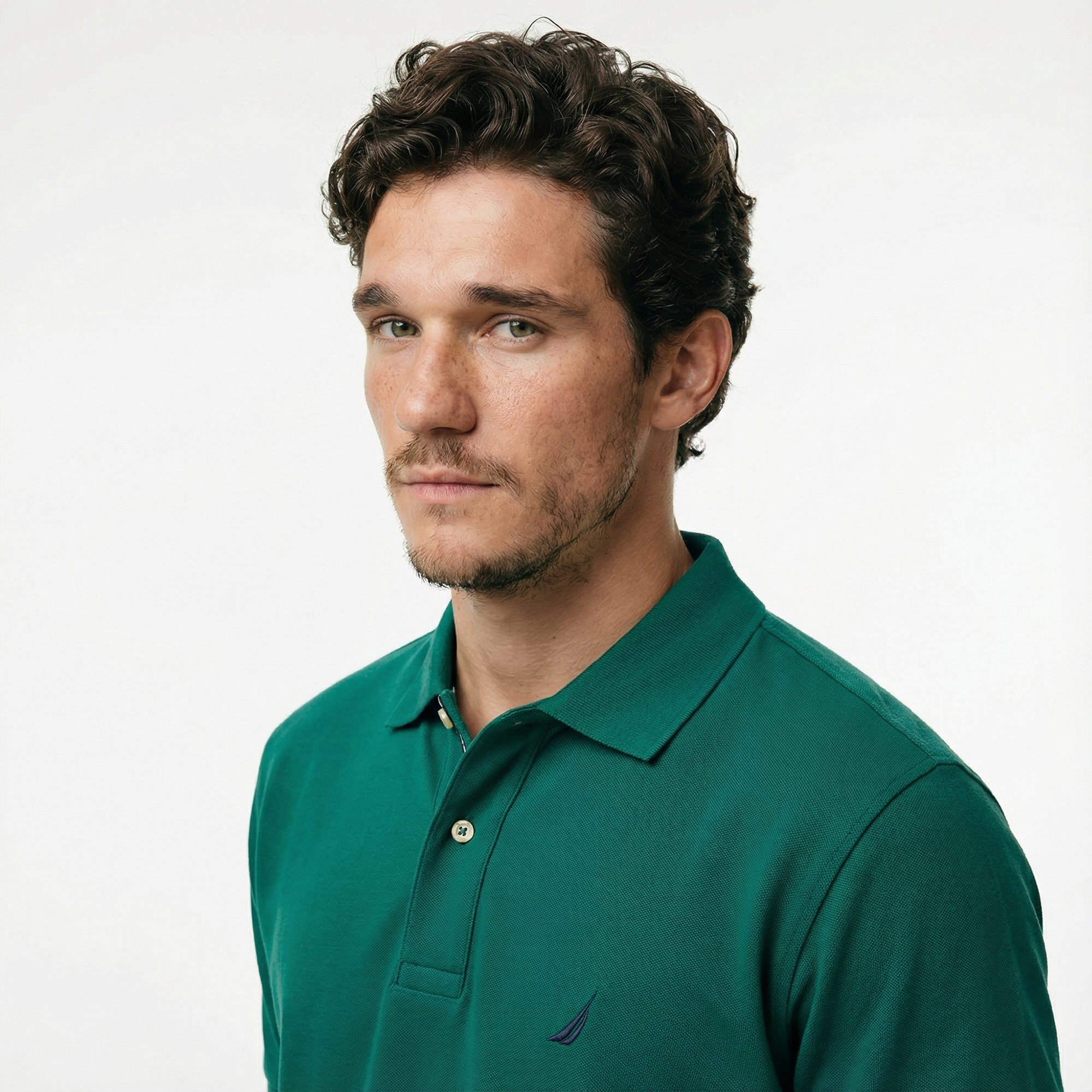  Nautica Erkek Yeşil Classic Fit Kısa Kollu Polo Yaka T-Shirt