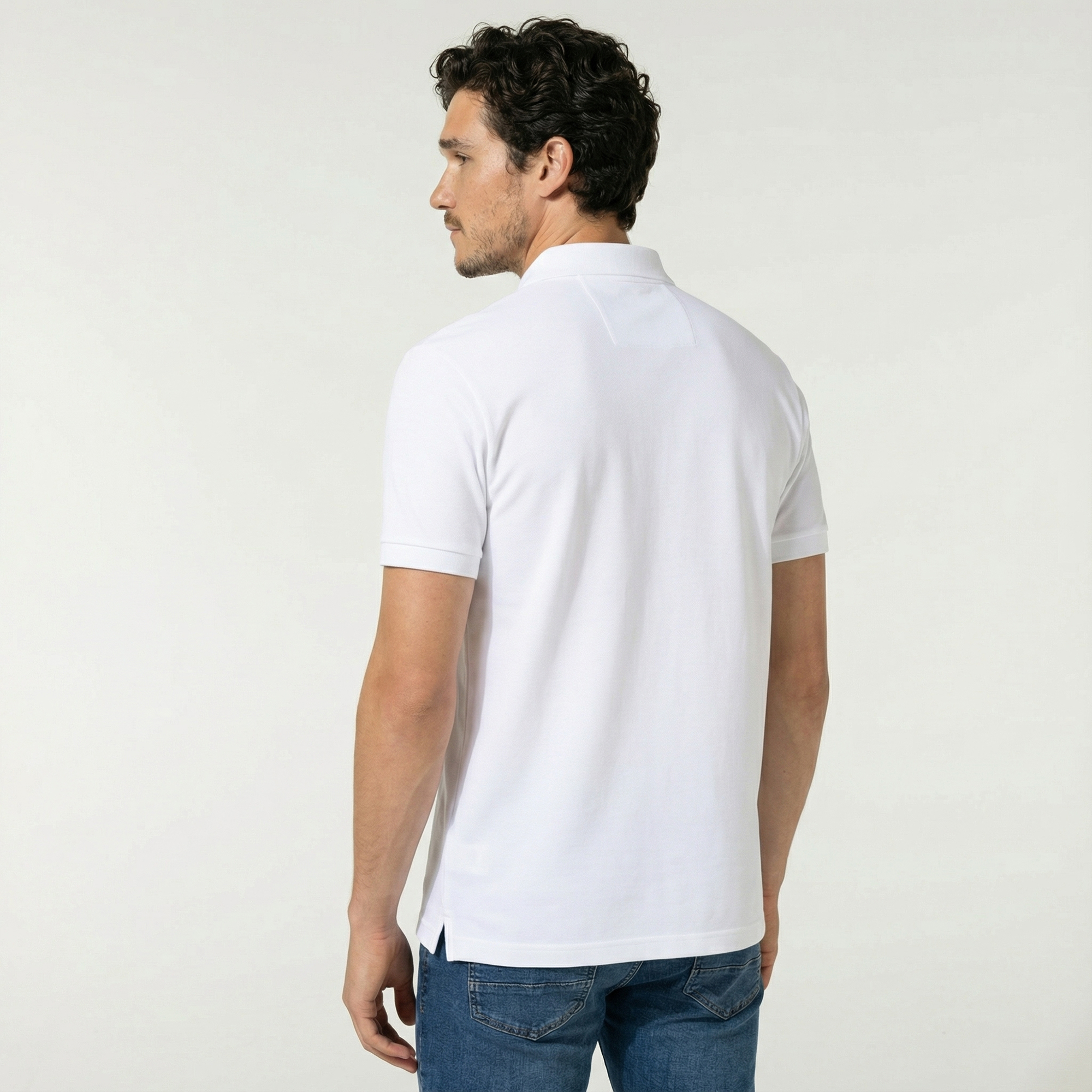  Nautica Erkek Classic Fit Beyaz Kısa Kollu Polo Yaka T-Shirt