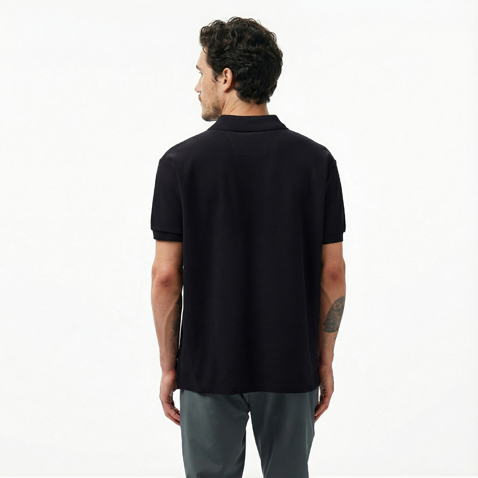  Nautica Erkek Siyah Classic Fit Kısa Kollu Polo