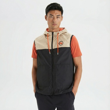  Nautica Erkek Siyah Baskılı Yelek