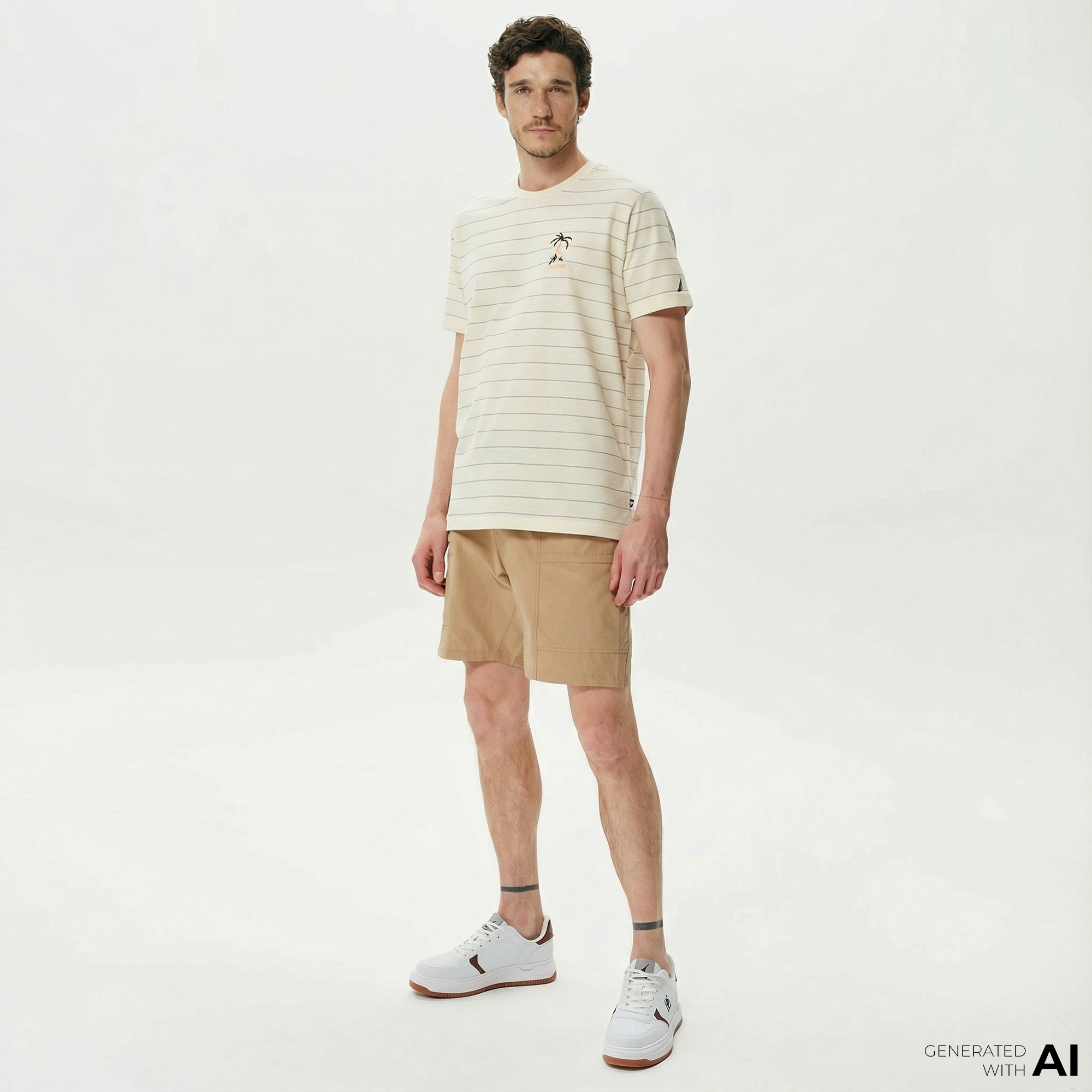  Nautica Erkek Bej Bermuda