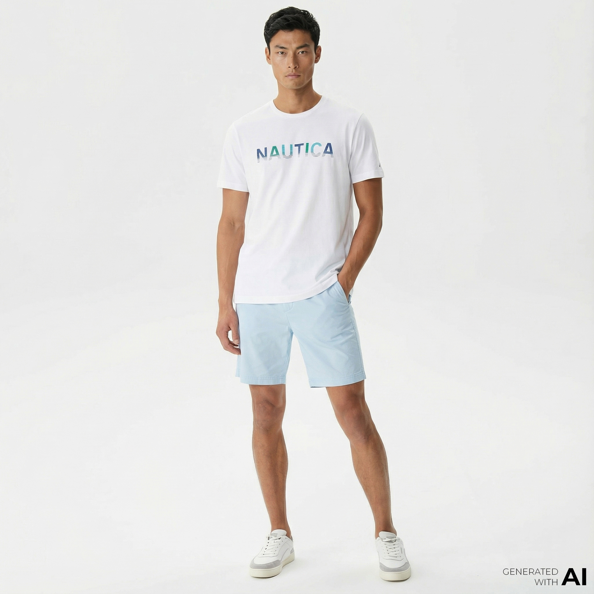  Nautica Erkek Mavi Bermuda