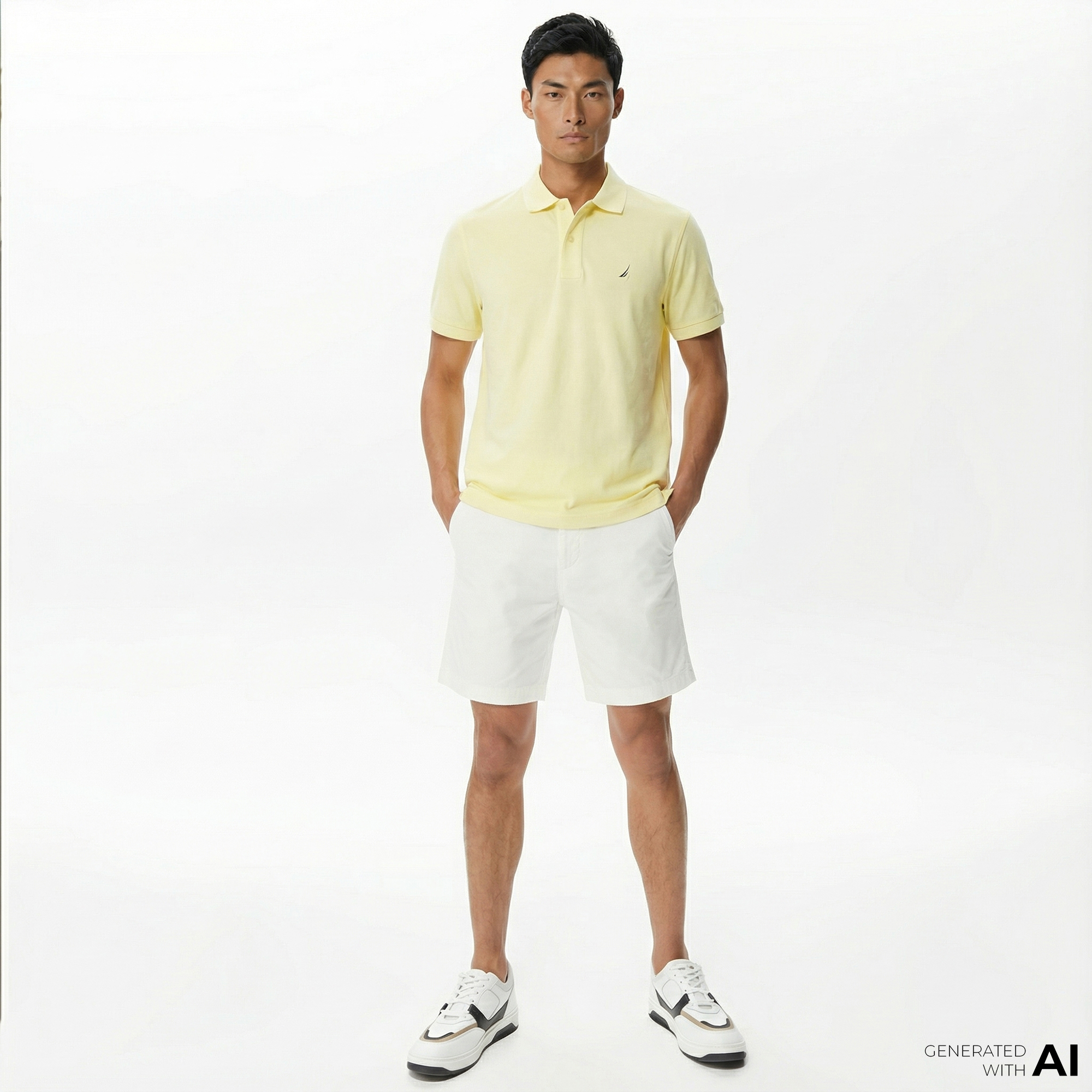  Nautica Erkek Beyaz Slim Fit Şort