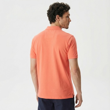  Nautica Erkek Turuncu Classic Fit Kısa Kollu Polo Yaka T-Shirt