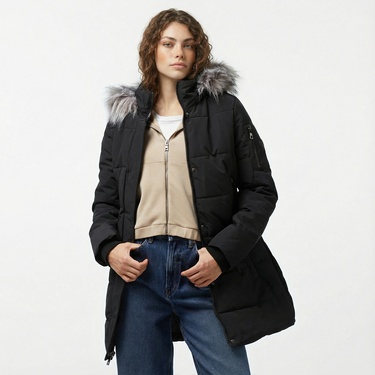  Nautica Kadın Siyah Mont