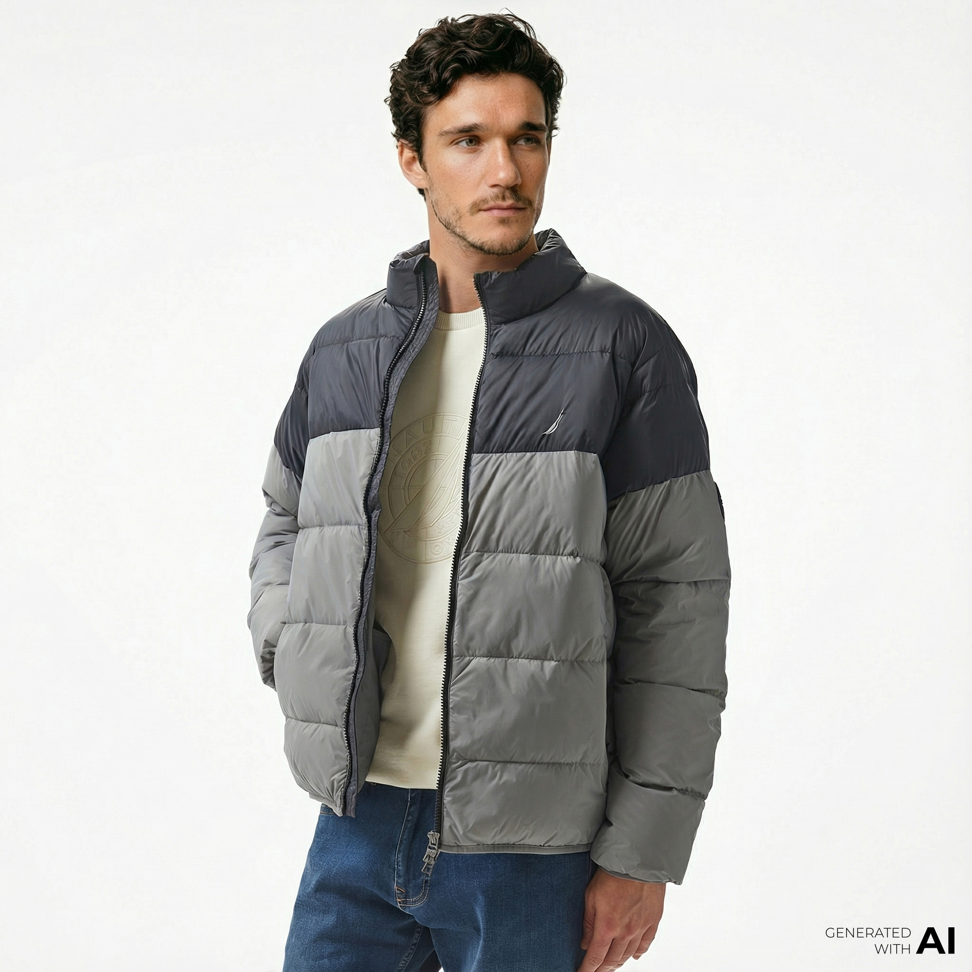  Nautica Erkek Gri Mont