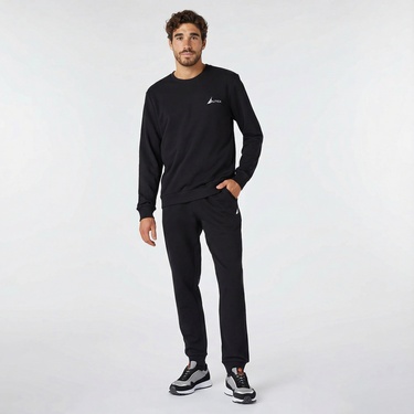  Nautica Erkek Siyah Standart Fit Sweatshirt