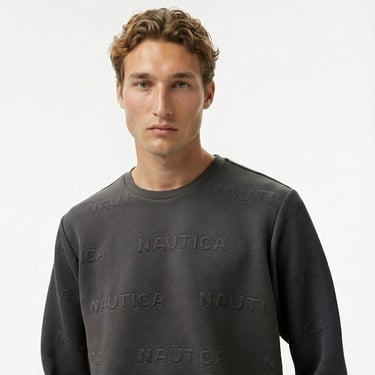  Nautica Erkek Gri Regular Fit Sweatshirt