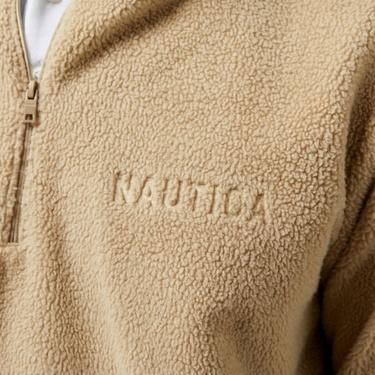  Nautica Erkek Bej Regular Fit Sweatshirt