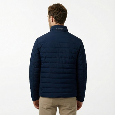  Nautica Erkek Kahverengi Çift Taraflı Mont