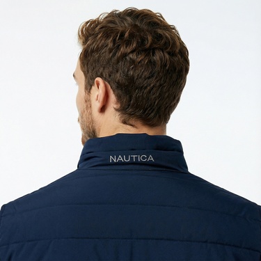  Nautica Erkek Kahverengi Çift Taraflı Mont