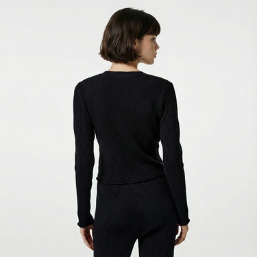  Nautica Kadın Siyah Slim Fit Hırka