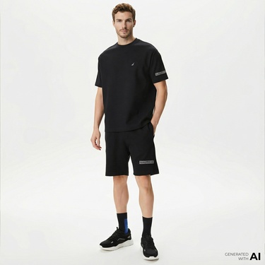  Nautica Erkek Siyah Standart Fit Şort