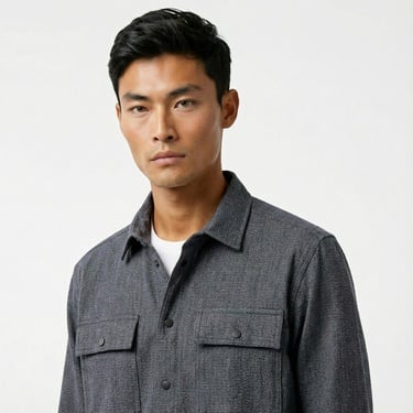  Nautica Erkek Gri Regular Fit Gömlek