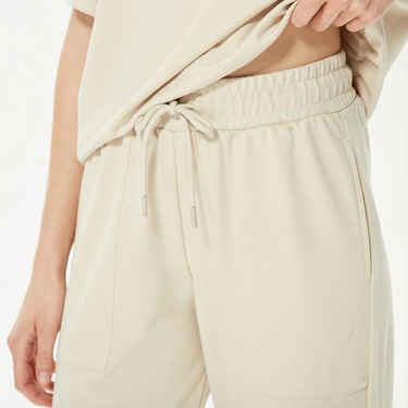  Nautica Kadın Bej Oversize Eşofman Altı