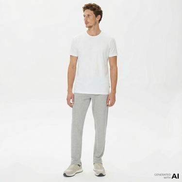  Nautica Erkek Gri Standart Fit Eşofman Altı