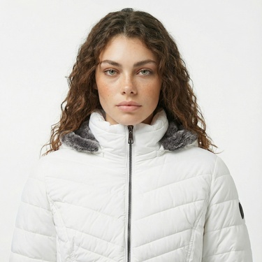  Nautica Kadın Beyaz Mont